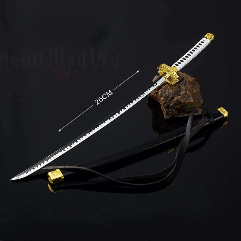 26 cm/10,24 pollici Diavolo Mays Gioco Periferico Virgil Yamato Arma Modello In Metallo Artigianato Figurine Ornamento Collezione Desktop Display