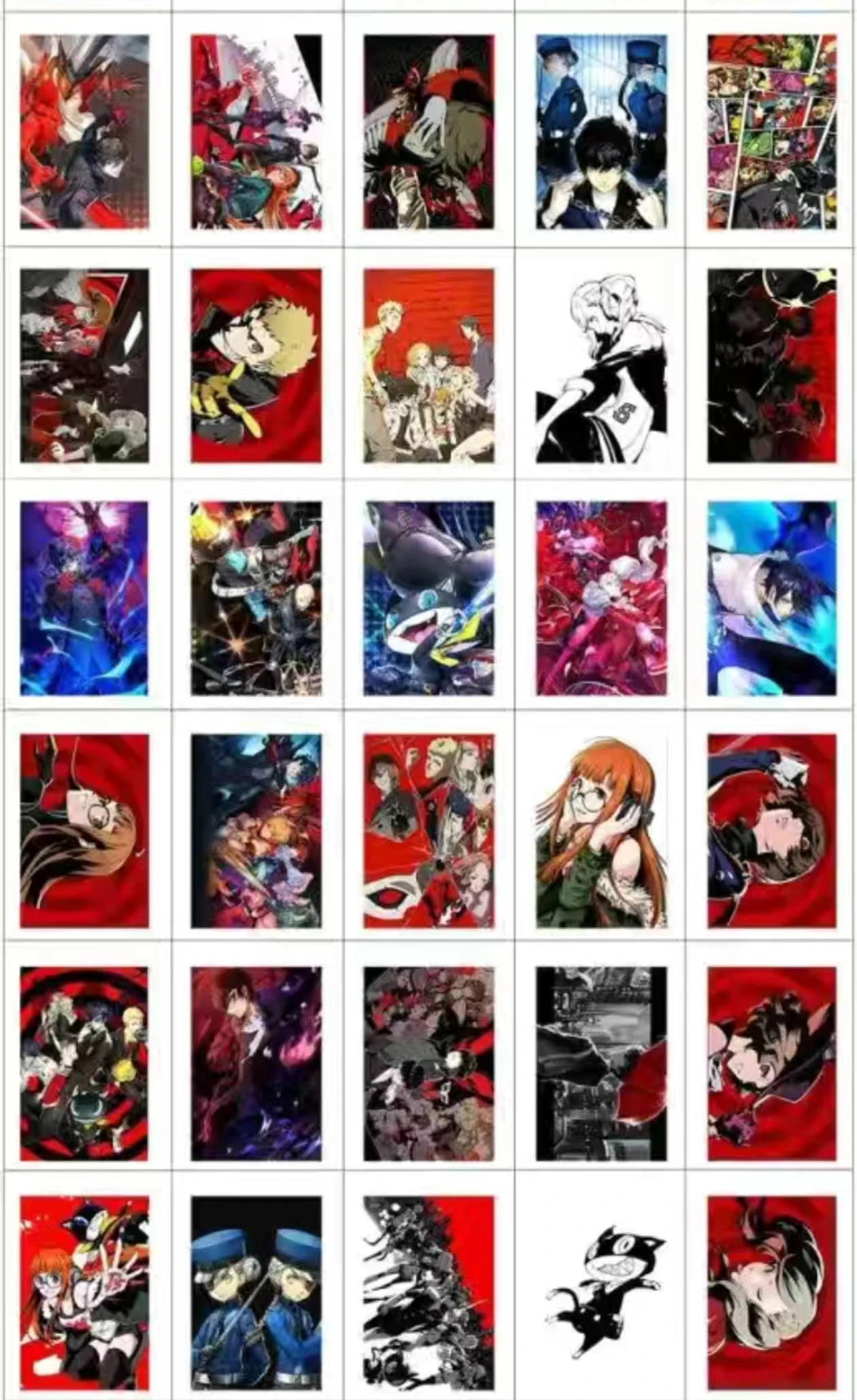 Anime Cute Card Figure Cosplay, Photo HD exquise, Druo Card, Drama Stills, 100 PCs