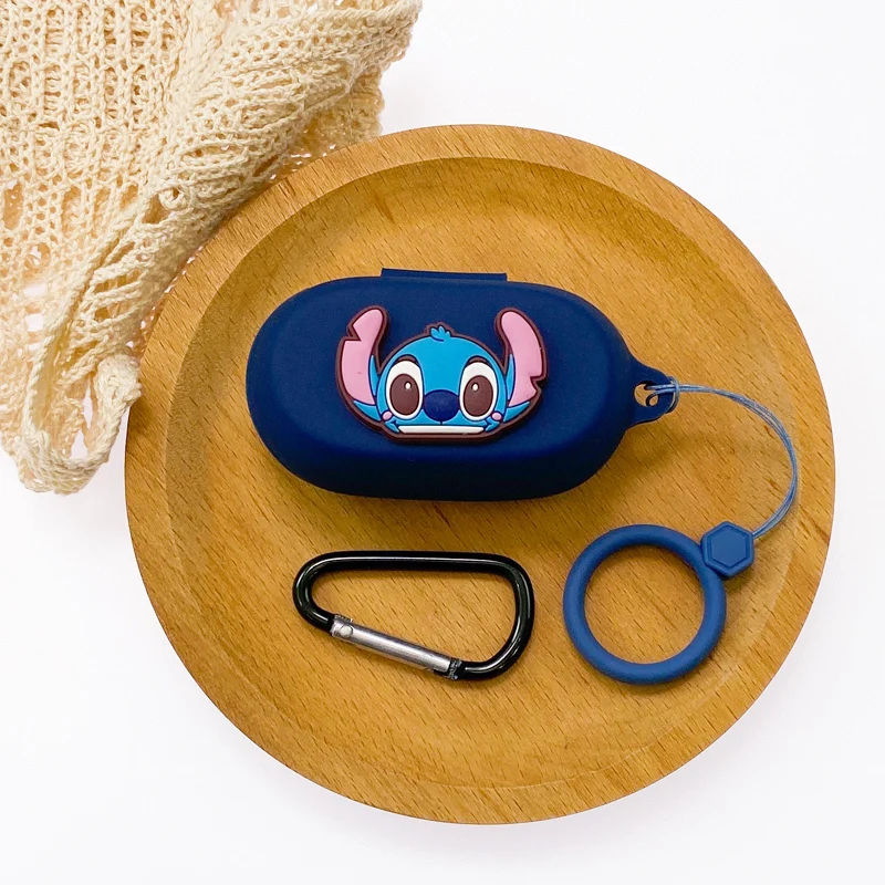 만화 디즈니 이어폰 케이스, 자브라 엘리트 7 프로용, 실리콘 무선 블루투스 이어버드 충전 박스, 끈 포함 보호 커버