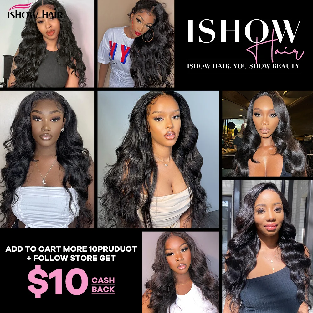 Ishow U Part Wig Human Hair Body Wave Human Hair Wigs For Women 250 Density 30 Inch Brazilian Remy U Shape Wig Machine Made