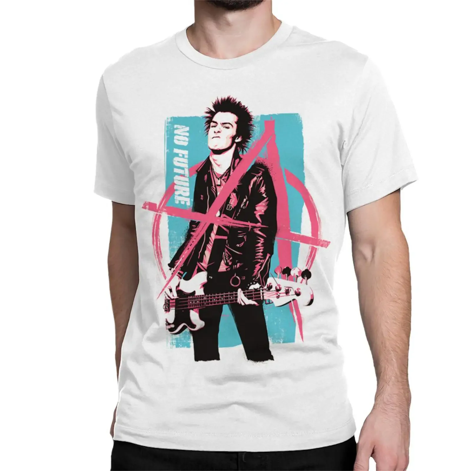 Sid Vicious No Future T Shirt Men amp 39 s and Women Sizes vintage Washed designer clothes Breathable Comfortable streetwear