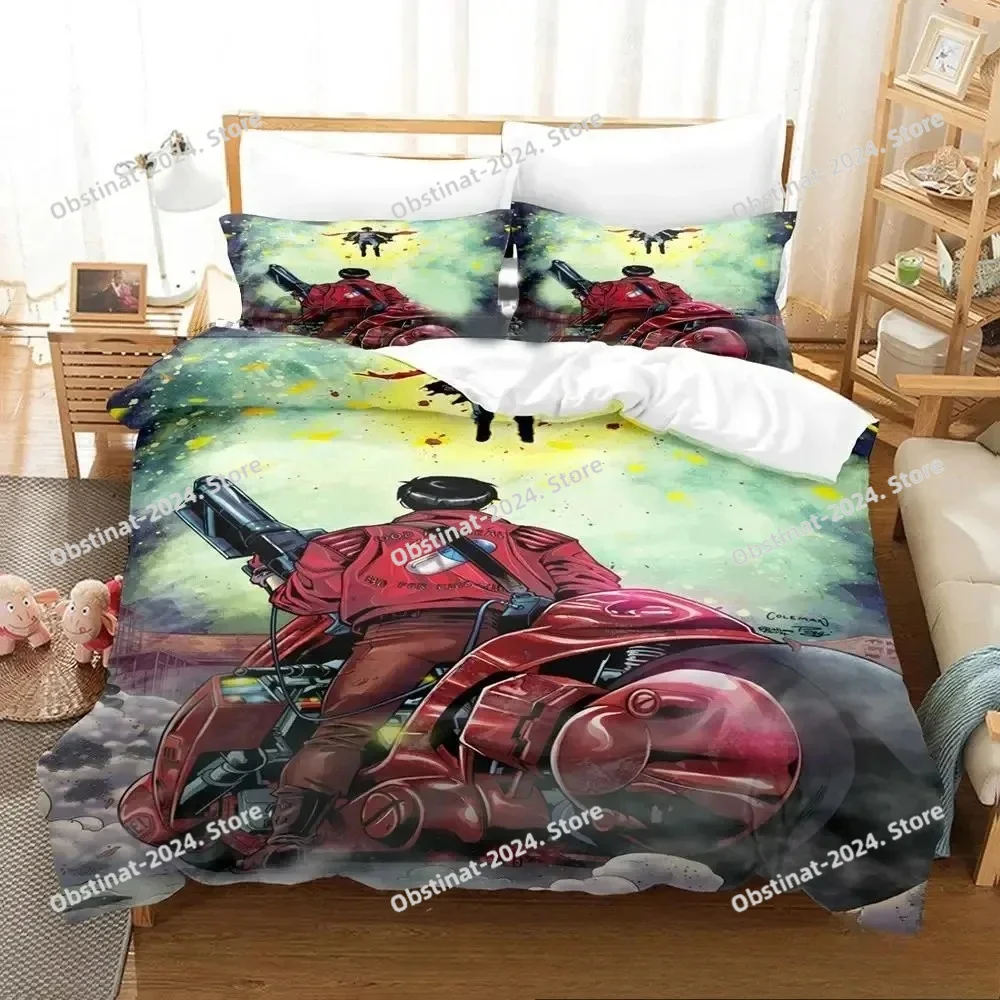 

3D Print Akira Anime Bedding Set Double Twin King Duvet Cover Comforter Pillowcase Boys Girls Adults Bedroom