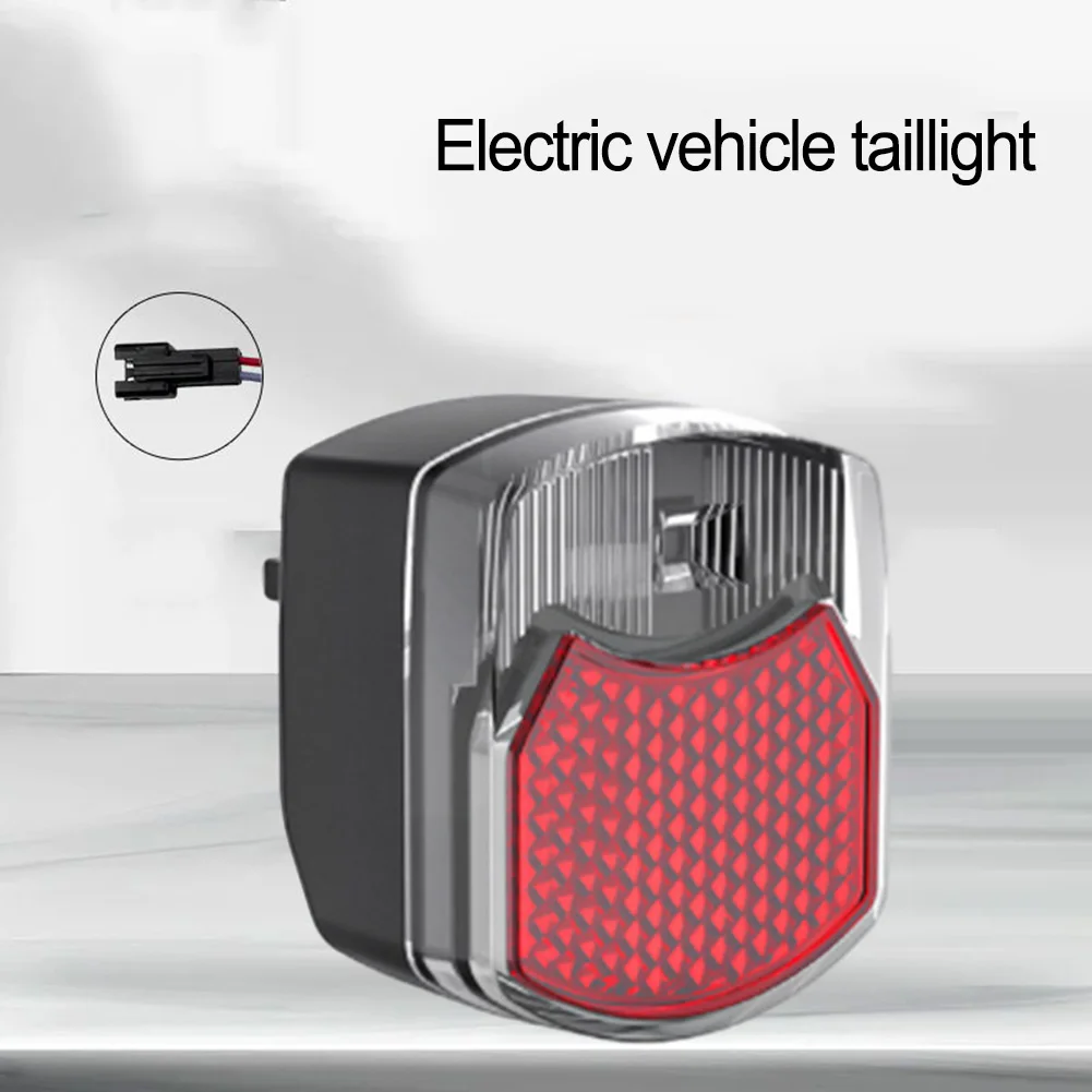 

Bicycle Black Red Taillight Electric 6V Bright Effective Essential Installation Lamp Motor Removal Visible Waterproof