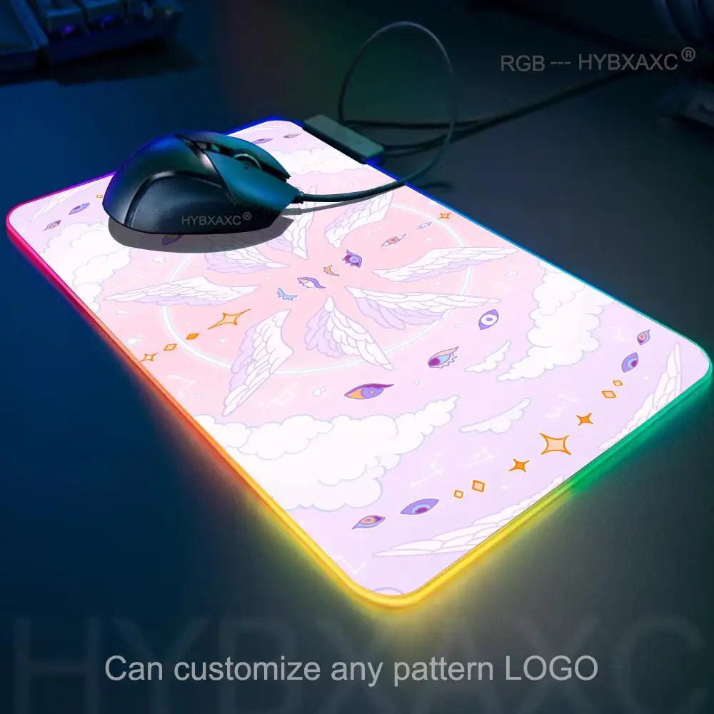 Dreamy Starry Sky Mouse PadLarge Gaming Non-slip LaptopTablet Gamer Keyboard TableCushion Mat Mini PC Playmat