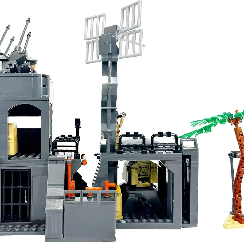 Set di mattoncini del giorno D della parete tedesca dell'Atlantico: regalo ideale a tema storico per gli appassionati e collezionisti