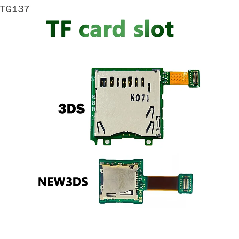 1 قطعة ملحقات وحدة التحكم في الألعاب استبدال أجزاء ل 3DS/NEW 3DS مايكرو فتحة المقبس TF قارئ بطاقات المجلس