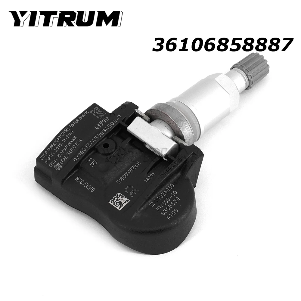 

YITRUM 36106858887 TPMS Sensor For BMW 1 2 3 4 Series M3 M4 Mini Cooper Convertible Hatchback Cabrio Car Tire Pressure 361068588