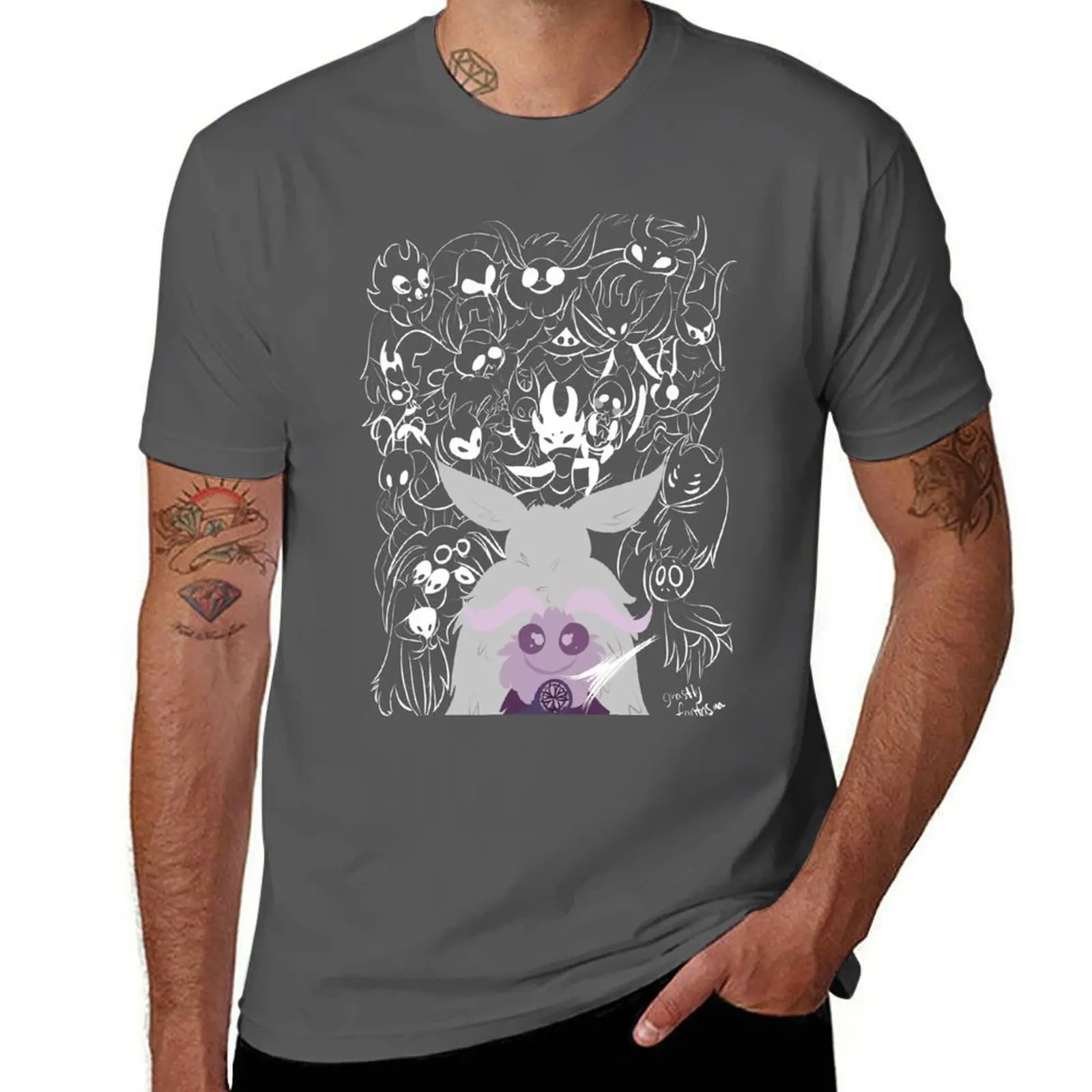 

Spirit's Glade T-Shirt Simple Line Art Print Tee