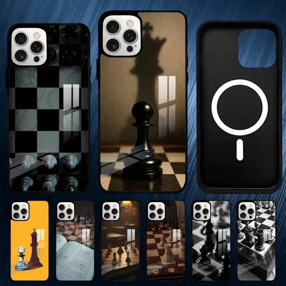 

C-Chess Phone Case For iPhone17,16,15,14,13,12,11,Plus,Pro,Max For Magsafe Wireless Charging case