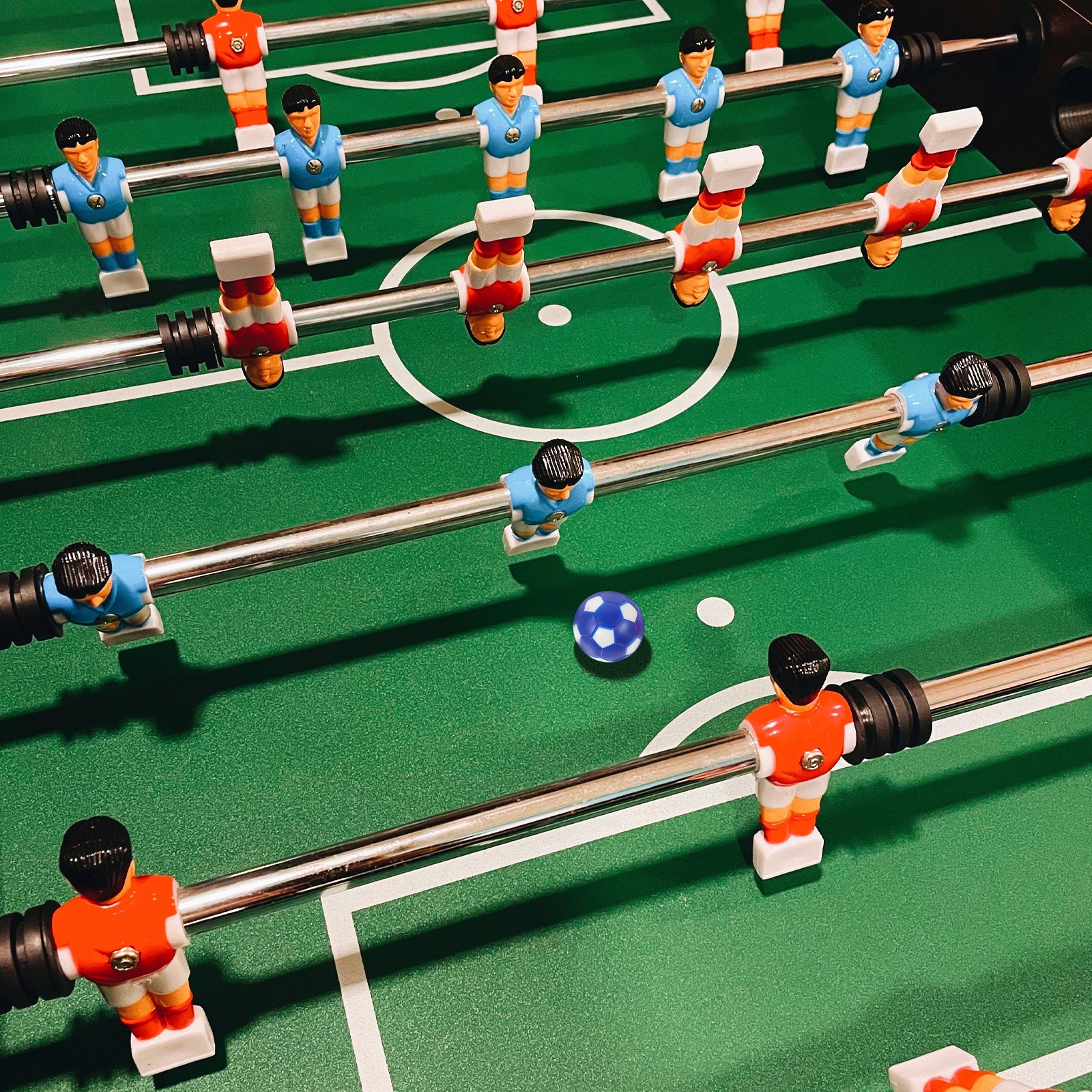 9pcs 미니 Foosball 테이블 공 책상 축구 게임 액세서리 성인 테이블 게임 용품 스포츠에 대 한 다채로운 테이블 축구
