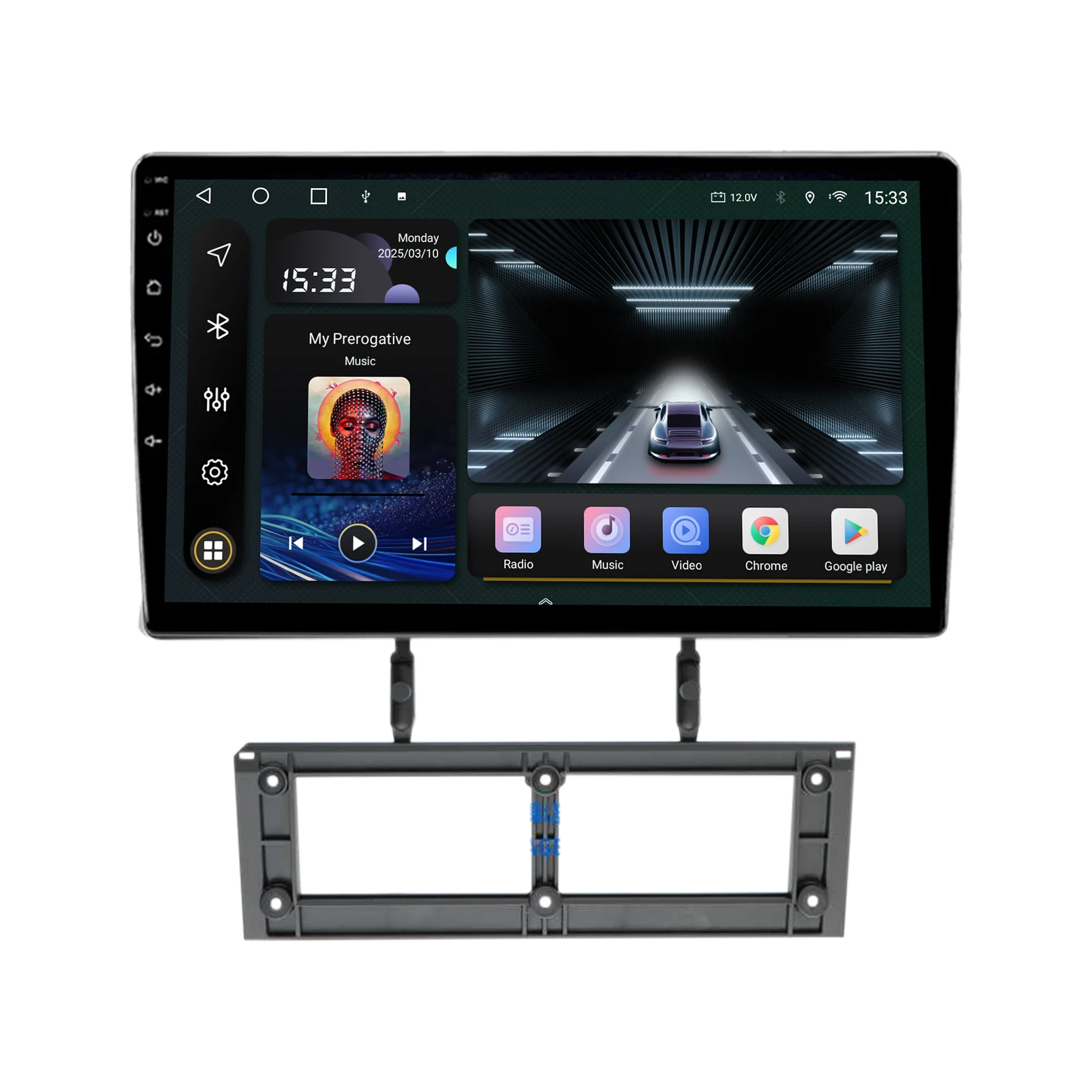 Meihua High Quality 10INCH Android Screen GPS Stereo Car Dashboard Decoration DVD Radio Frame Interior Kits VW Accessories