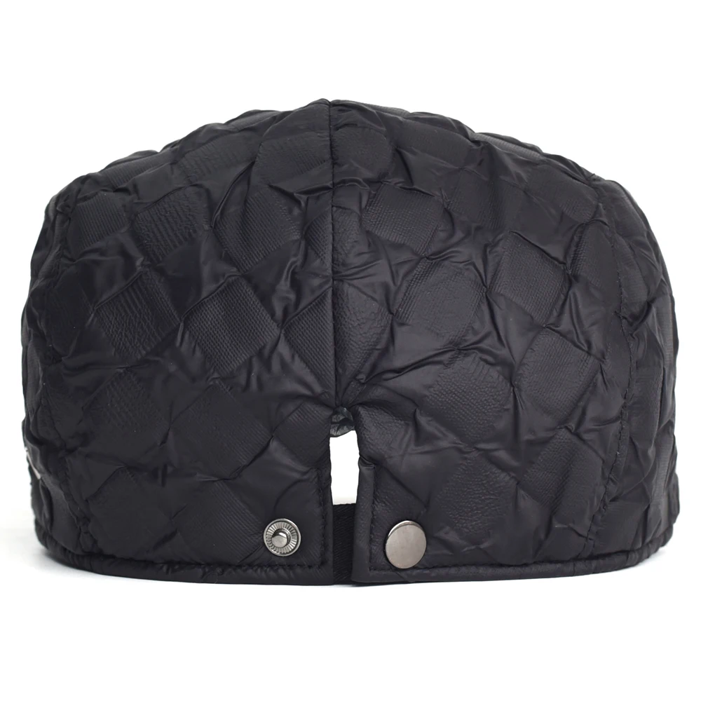 Winter Thick Warm Newsboy Cap Men Women Light Berets Vintage Casual Gatsby Flat Hat Peaked Cap Adjustable