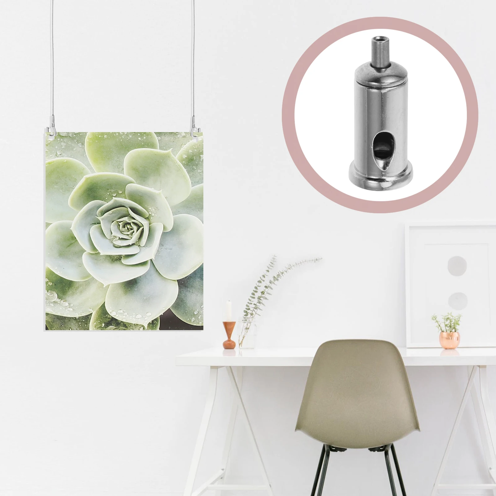 

10 Pcs Wire Rope Locker Clamp Cable Metal Fasteners Hanging Steel Hanger Tensioners