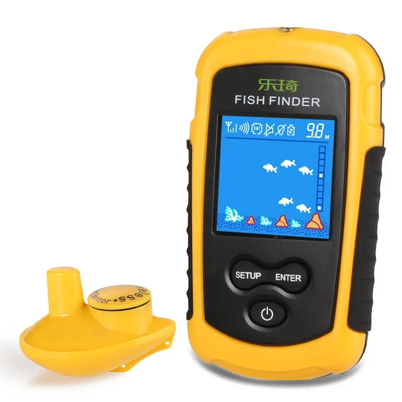 

Wireless Sonar Fish Finder Color Screen Depth 40M Distance 100M Fishing Detector River Sea Pool Lake Protable Fishing Tool