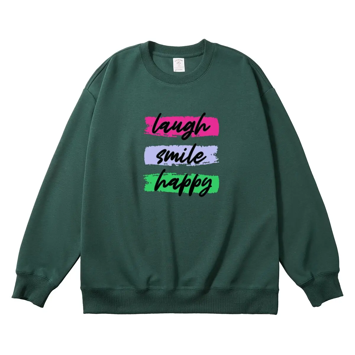 Oversized Women's Pullover Colorful Graphic Woman Tops Female Sweatshirt Round Neck Long Sleeve Autumn Winter Thick Clothes