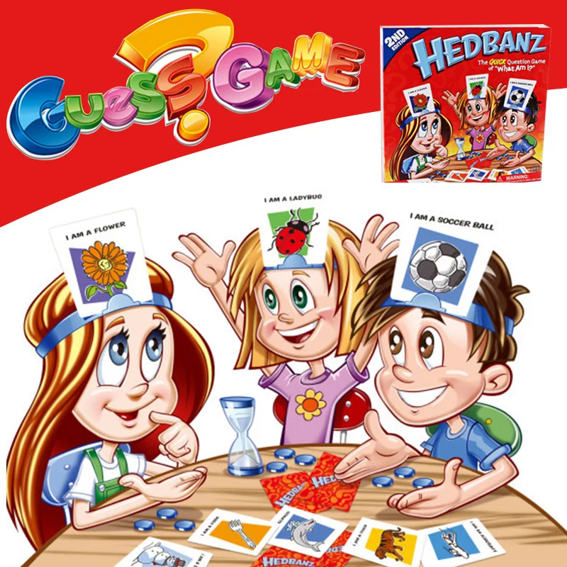 Kid Picture Guessing Board Game Who What I Am Party Interactive Funny Toy Parent-Child Family Adult  Multiplayer Card Game