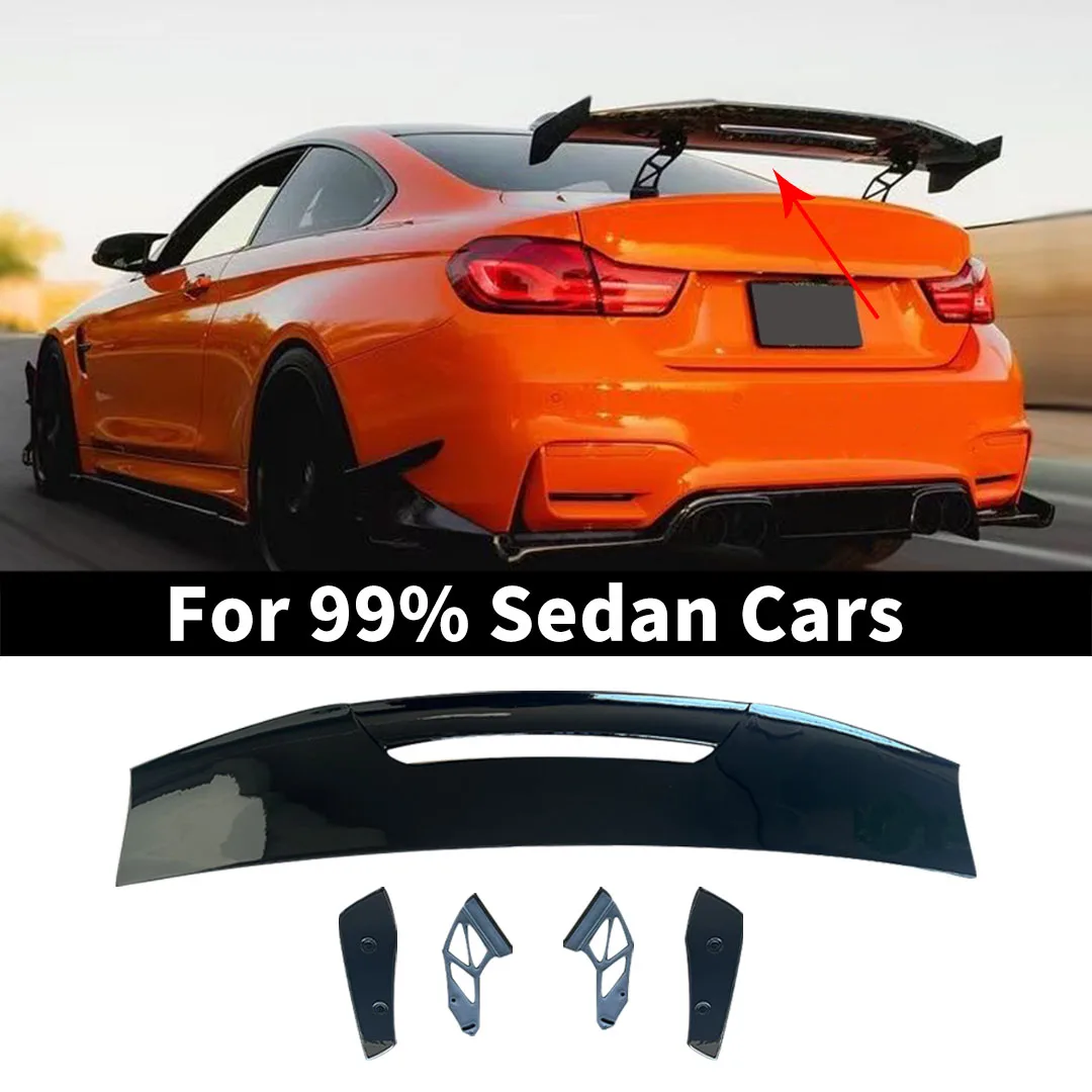 Universal Sedan Roof MAD Rear Trunk Racing Sport Spoiler Wing Splitter Modification Body Kit Styling Accessory for Car Tuning