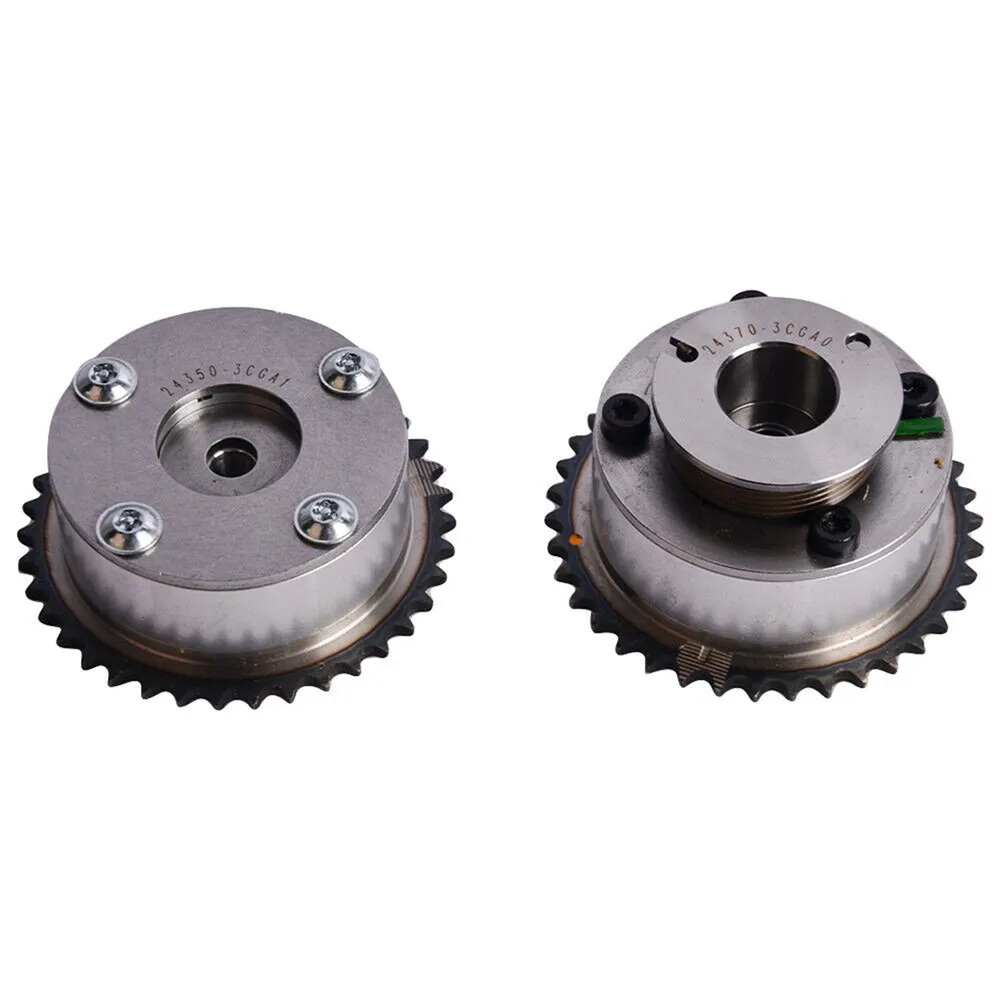 2PCS Intake ＆ Exhaust CVVT Gear Set For Hyundai Kia 2014-2019 3.3L 3.8L 24350-3CGA1 24370-3CGA0 Car Engine Replacement Parts
