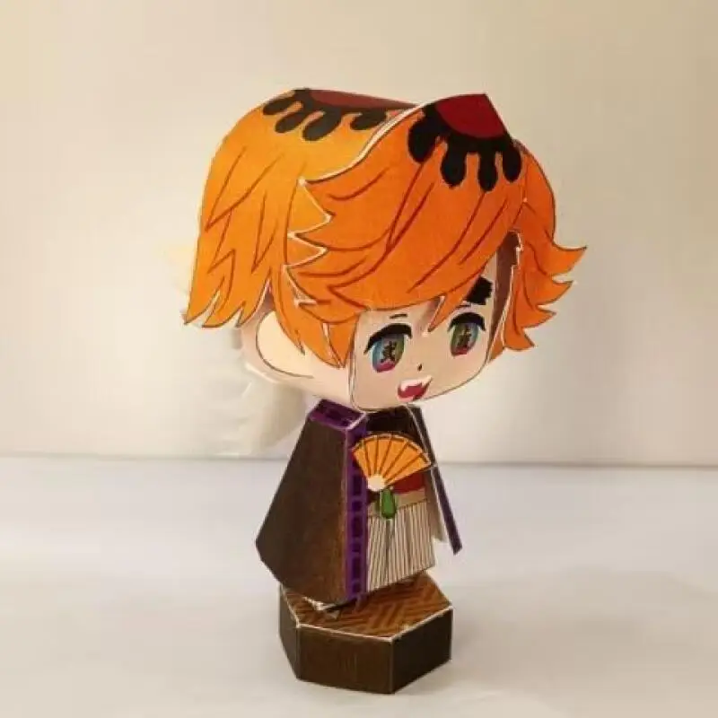 鬼滅の刃周辺グッズ 我妻善逸 ペーパークラフトフィギュア 完成品 デスクトップオーナメント 漫画アニメーション クリエイティブ ホットセール 女の子向け ホリデーギフト