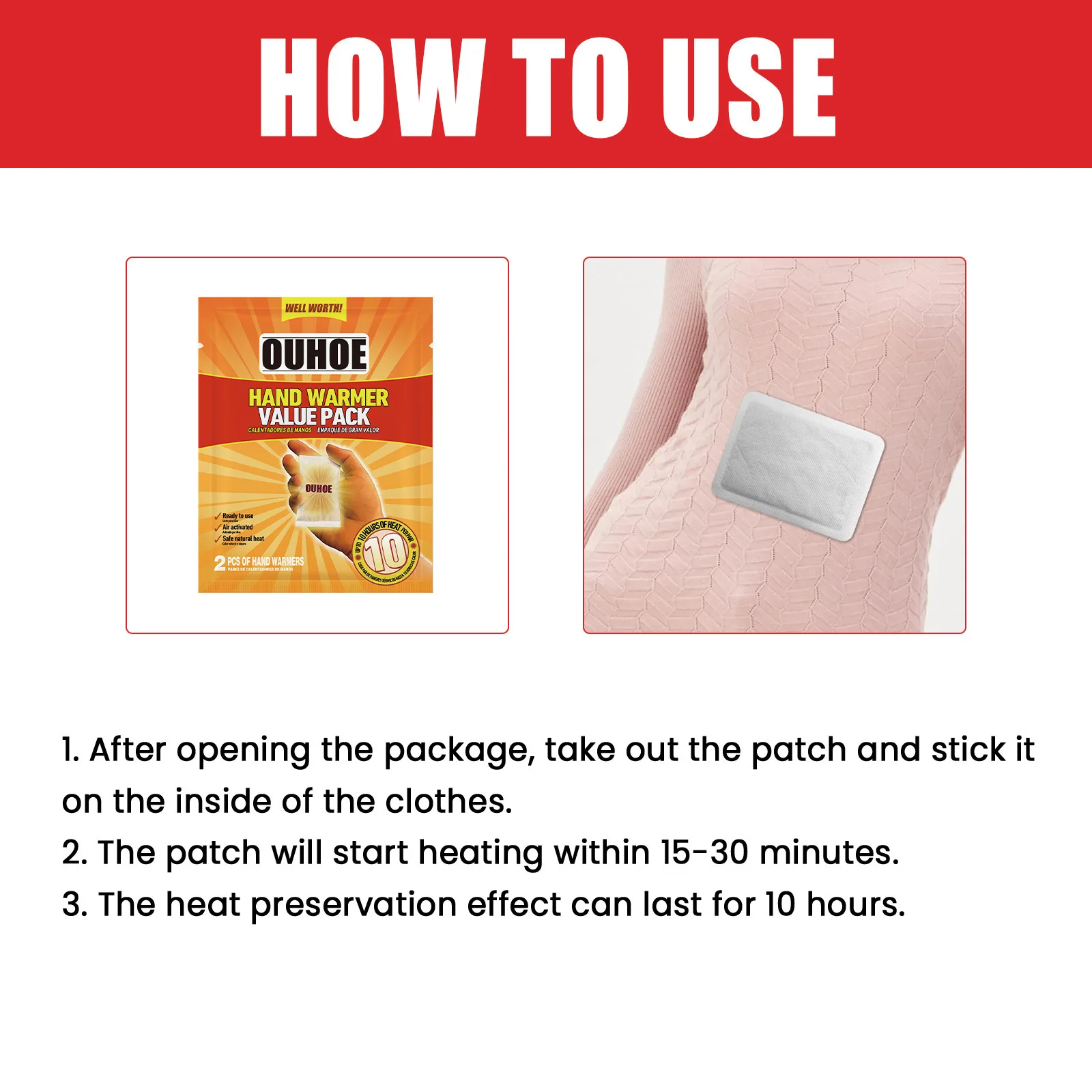 المتاح جهاز تدفئة محمول قيمة حزمة لاصقة ذاتية التدفئة الباردة واقية الشتاء في الهواء الطلق الطبيعية دائم حمى القدم البطن الجسم التصحيح