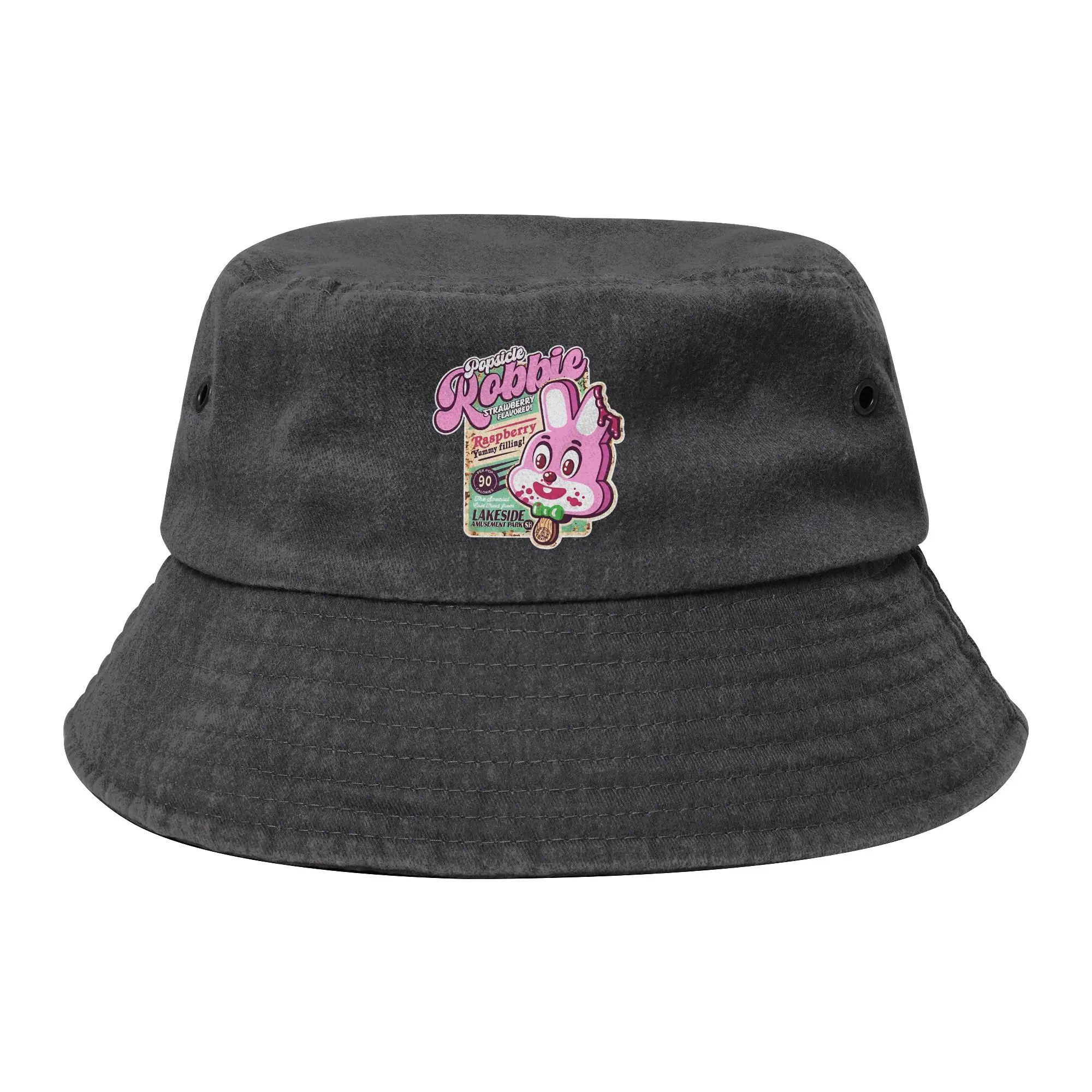 Trendy Silent Hill Popsicle Robbie Bucket Hat Woman Lightweight Hiking  Fishing Caps Bob Hats