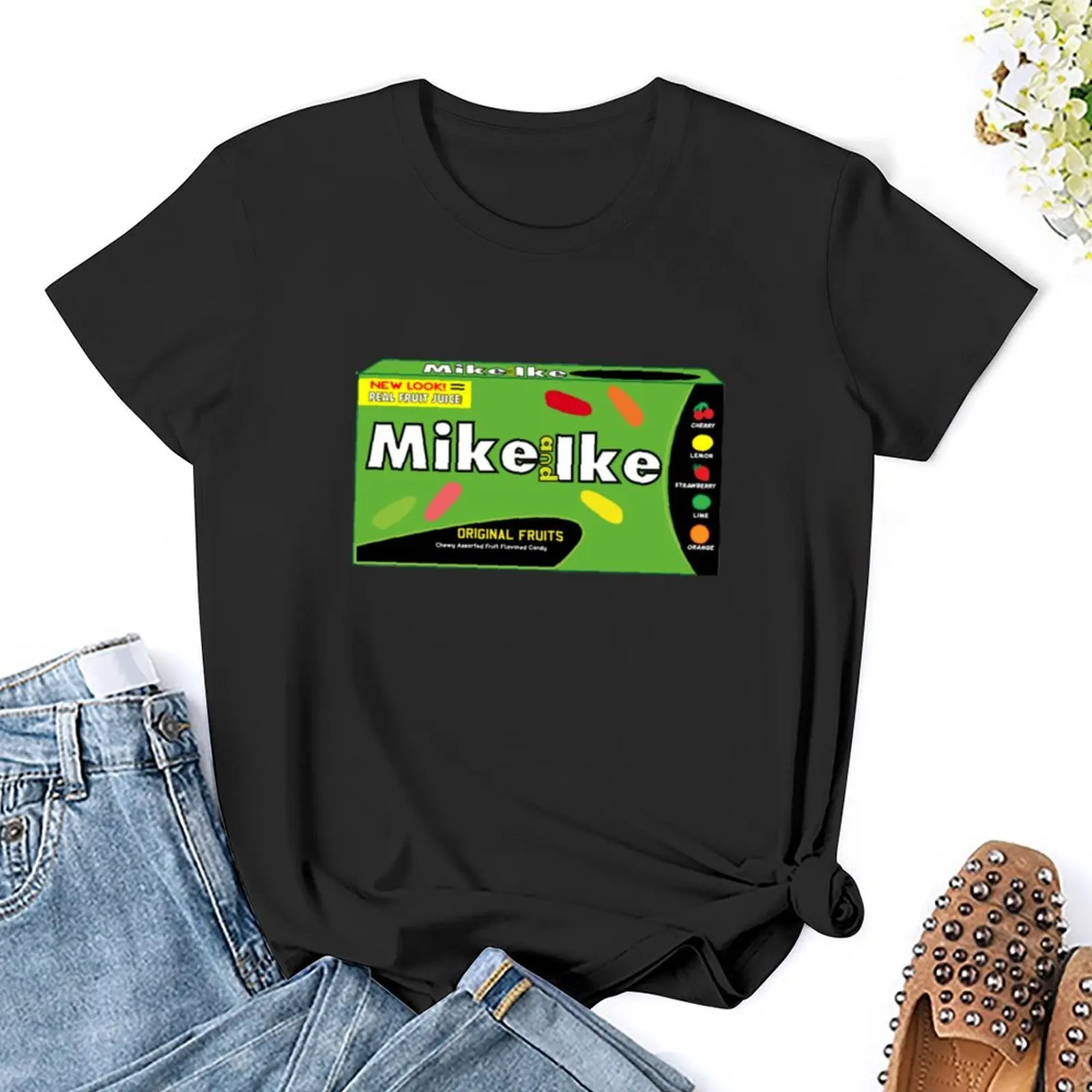Mike and Ike T-Shirt kawaii clothes plus size tops anime clothes cute clothes oversized workout shirts for Women image 5