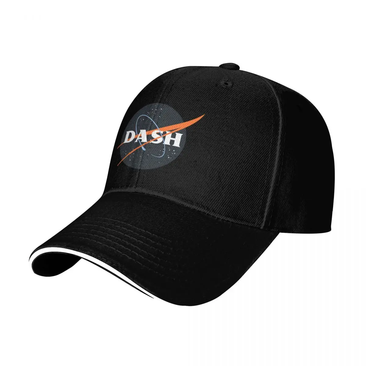 Houston Space Dash Baseball Cap Quick Dry Performance Cotton Twill Breathable Contrast Two Tone Brim