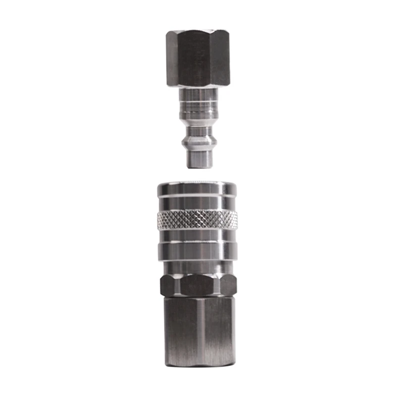 1 Piece Soda CO2 Quick Adapter Pneumatic Quick Adapter Stainless Steel 3/8NPT Inner Female Head And 1/4NPT Inner Male Head