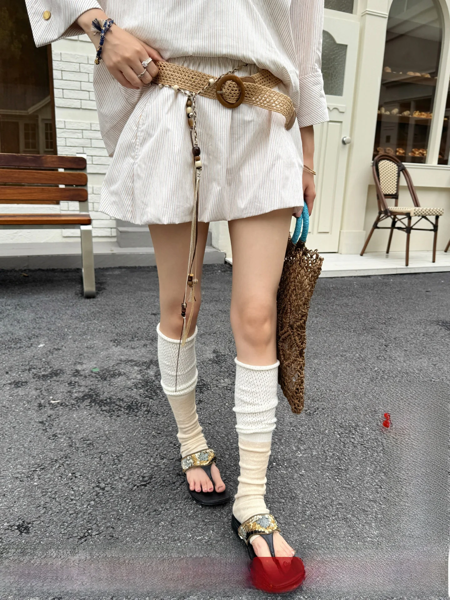 

Юбка Brand ort f, с вертикальными цветными полосками, модель Bloom DEARSOCUTE, ручная работа, простая повседневная юбка А-силуэта из хлопка