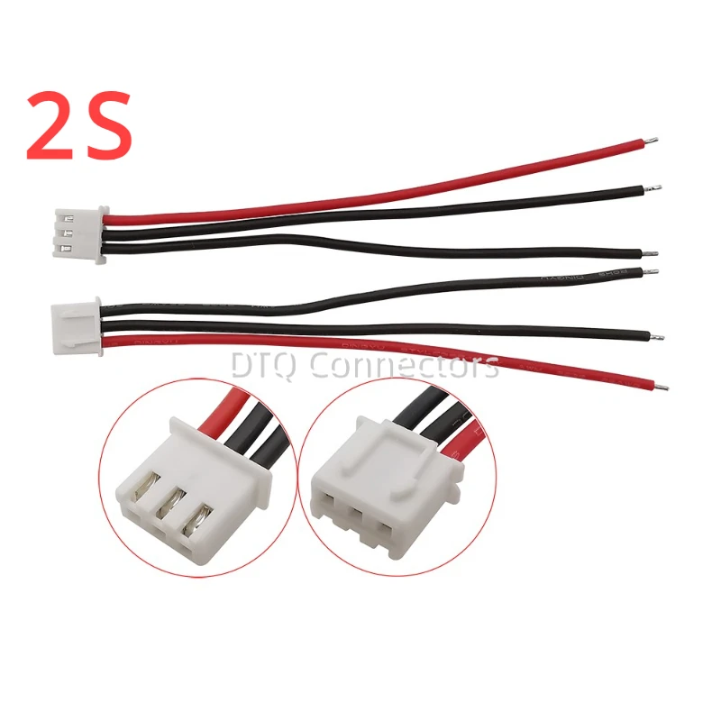 JST-XH2.54mm 1S 2S 3S 4S 5S 6S 8S bateria Lipo kabel zabawka do utrzymywania równowagi z ładowarką złącze B6 przewód z wtyczką 22AWG 10cm 15cm 20cm