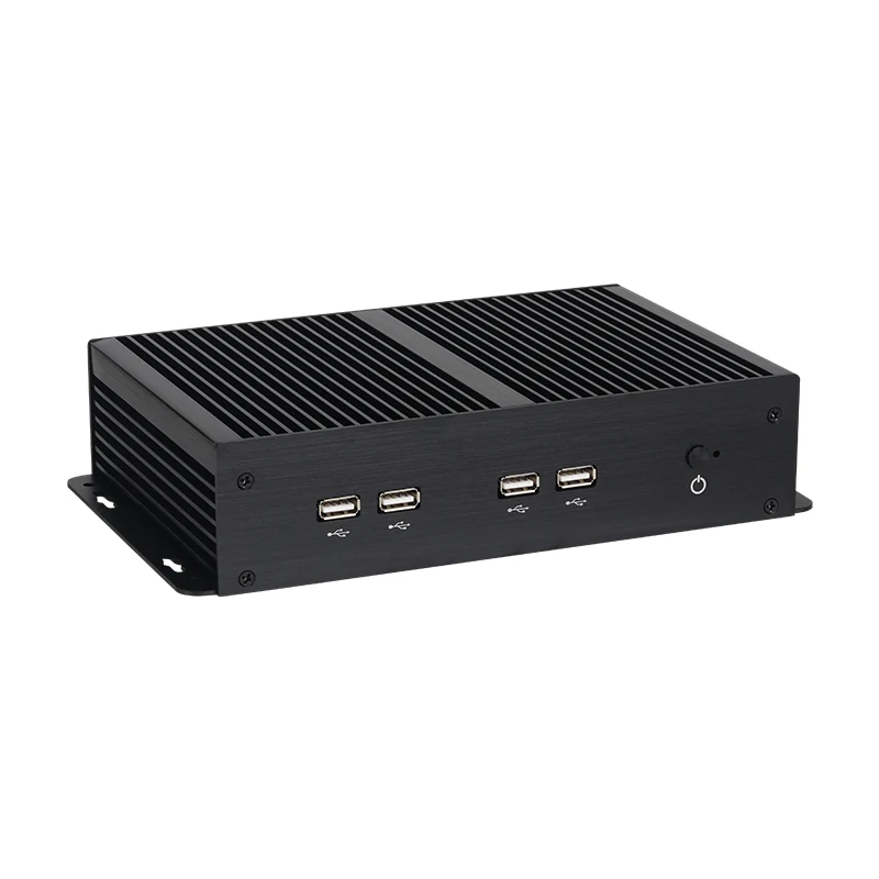 Fanless Industrial Mini PC i7-7500U 6x COM RS232/485 TTL 2xLAN 6xUSB HDMI VGA LVDS WiFi 4G LTE SIM 12V-24V Input Win11 Ubuntu