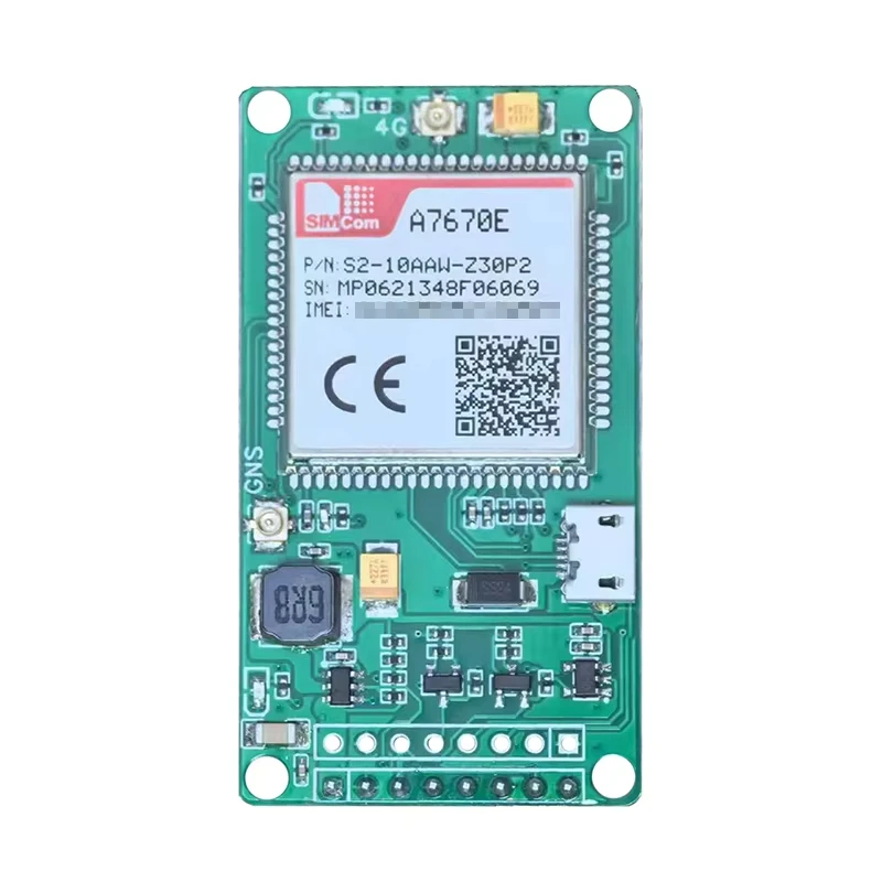 SIMCOM A7670E FASE 4G Cat 1 with GSM GPS Module Development Core Board A7670E-FASE A7670E-LASE TTL Serial Port USB