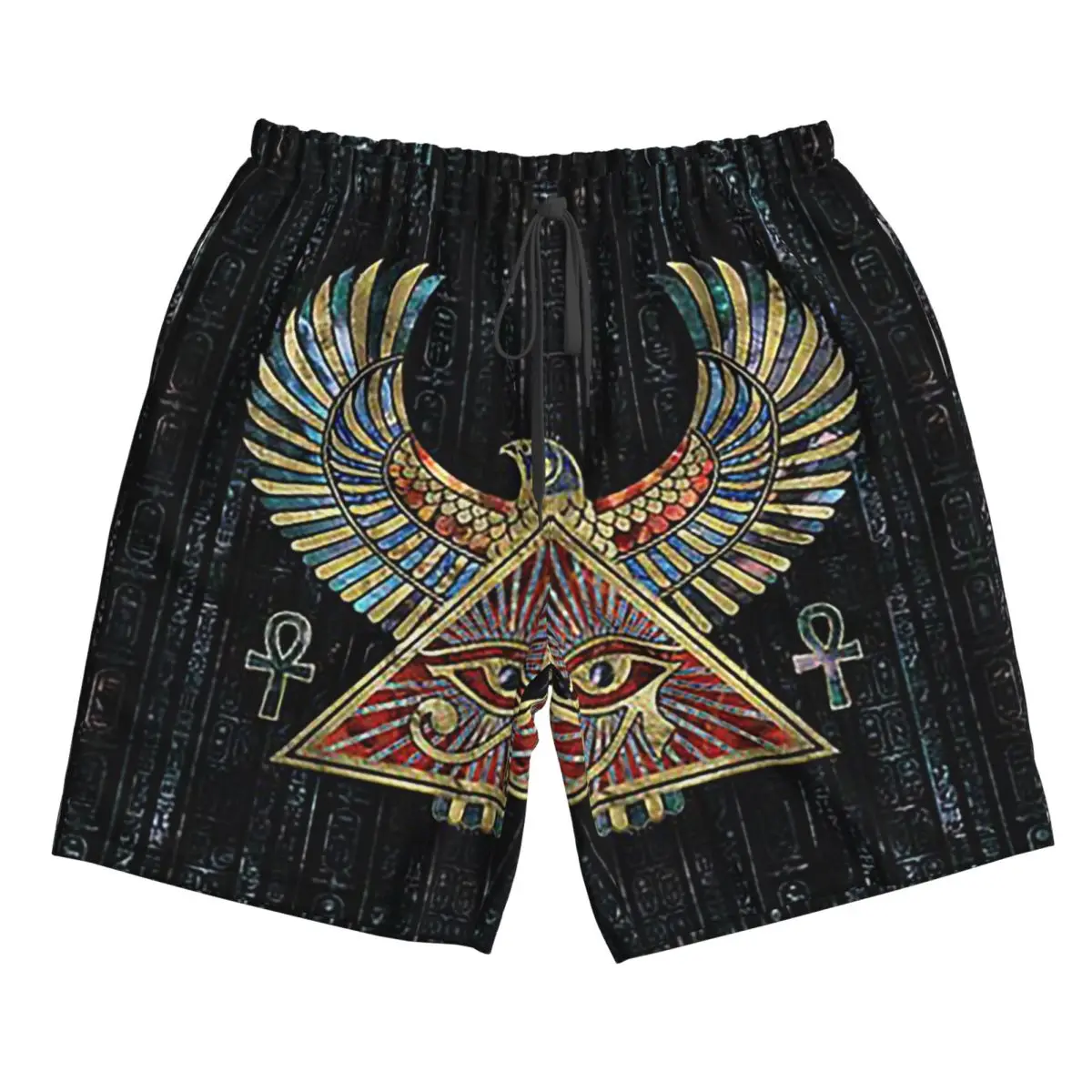 

Eye Of Horus Wadjet Gemstone And Gold Trunks Beach Board Shorts Casual Quick Dry Swim Summer Men Pants