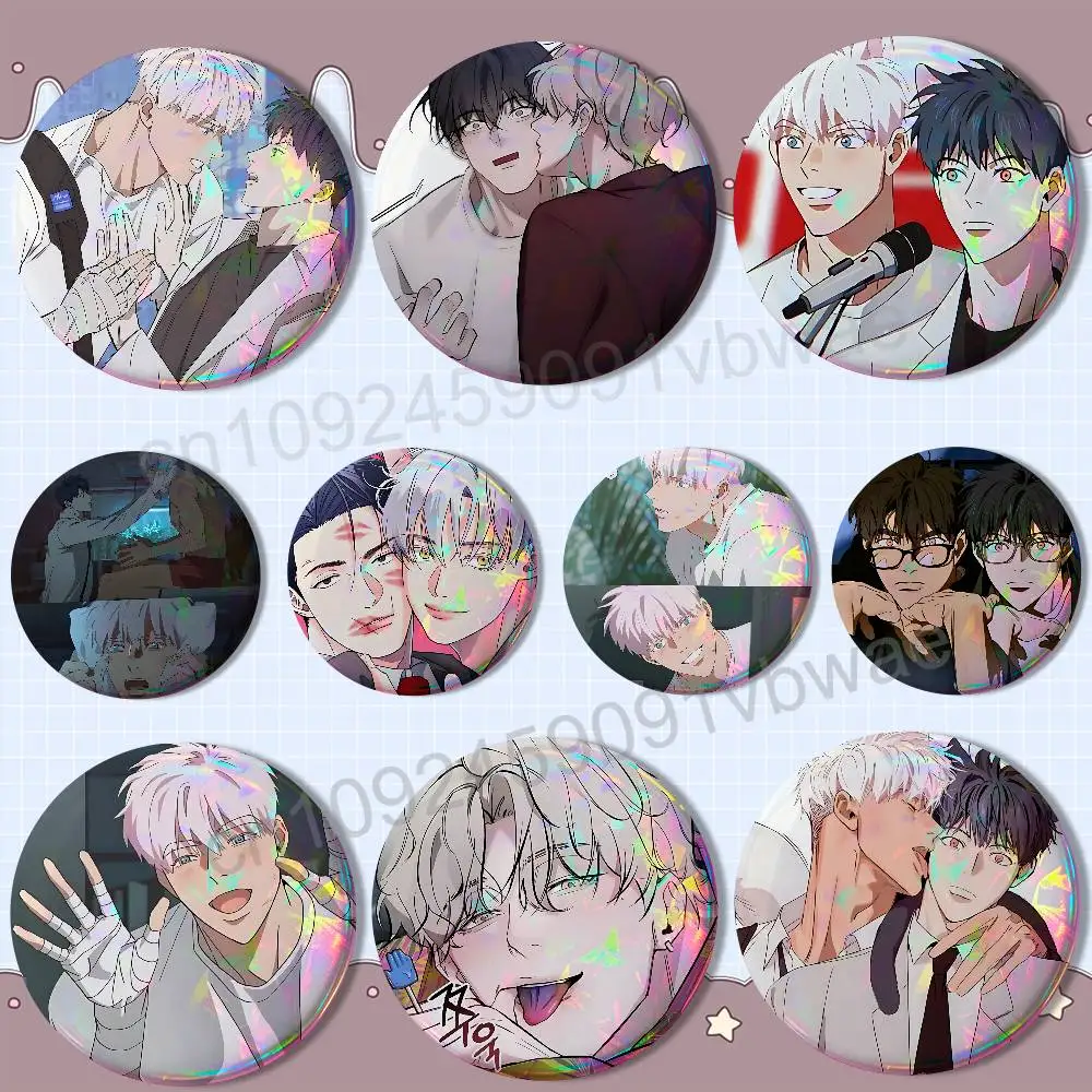 Значки-броши-mignon-laser-с-отражающим-эффектом-круглые-для-сумок-одежды-декоративные-элементы-коллекционные-предметы-подарки-для-друзей