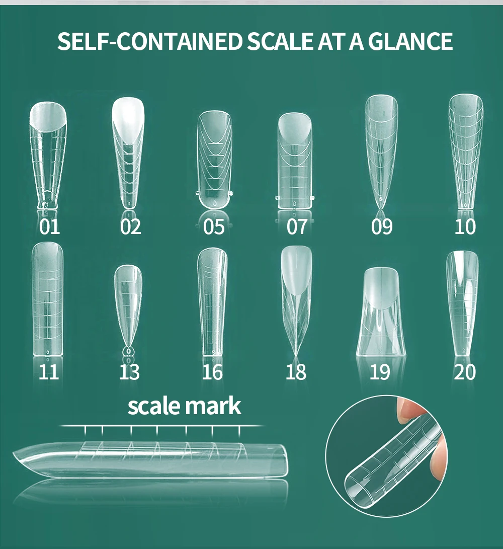 Nailpop Bunte Dual-Form-Nagelformen, 75/288/360 Stück, mehrere Formen für Gelverlängerungen, wiederverwendbar, für den professionellen und privaten Gebrauch – Detail 2