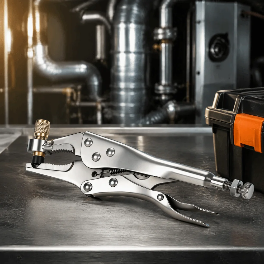 Steel Construction Refrigerant Recovery Plier Vice Grip 1/4