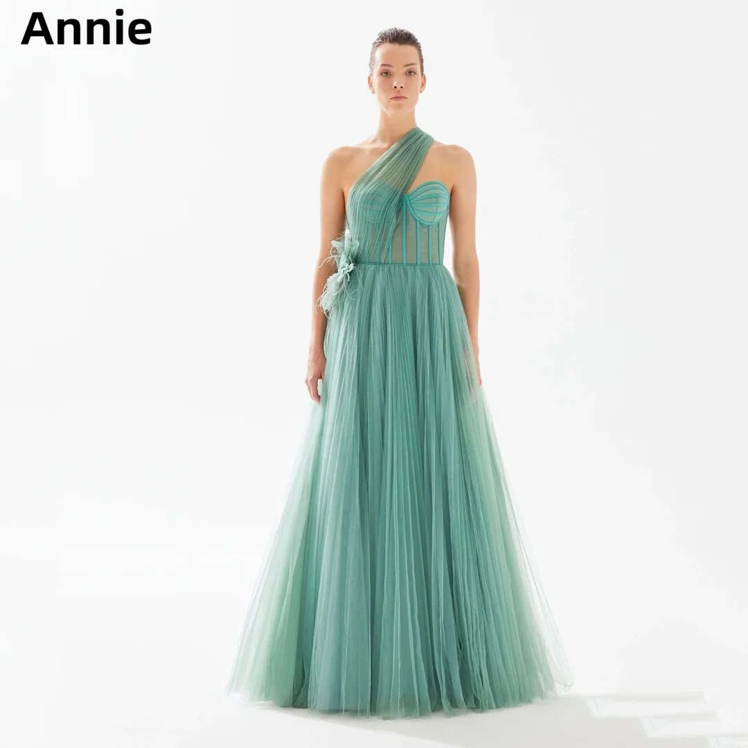 Annie Fairy Gree Vestidos de baile, Pena de luxo, Tule, Vestidos de noite, Vestido de casamento formal, Ocasião especial