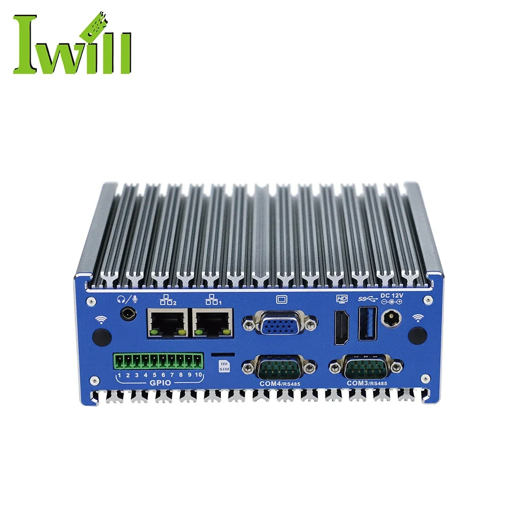 Mini Industrial Desktop Grade Computer New Design 4COM J1900 Nano Motherboard Dual LAN Support TPM Module DDR3 AU/US Options