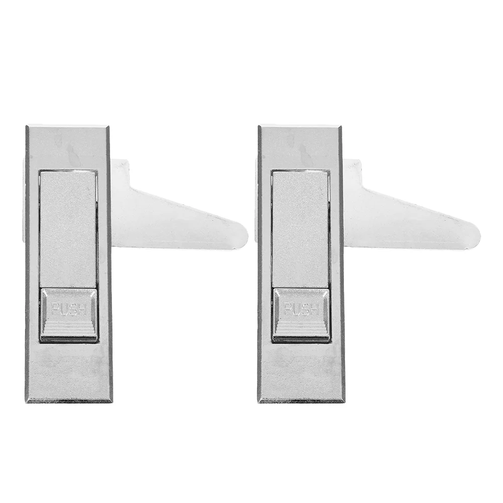 2 PCS Button Lock Cabinet Door Panel Latch Electric File Replacement Locks Distribution