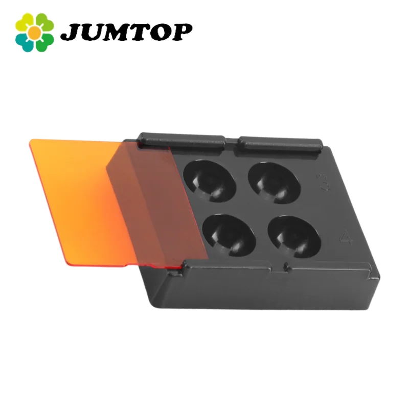 

JUMTOP Dental Shading Light Box with Cover Veneer Tooth Box Denture Teeth Patch Light Storage Case Dentist Tools