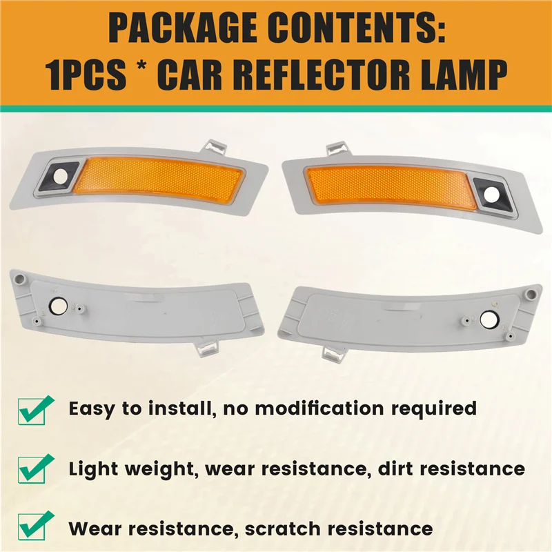 

63147232422 63147232421 For BMW X5 E70 LCI 35D 35I 50I Xdrive SAV 2011-2013 Front Bumper Cover Reflector Lamp-A04U