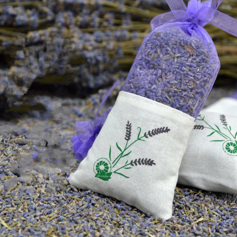 1pc Fragrant Sachet Dried Flowers Lavender Buds Natural Decorative Flower Fragrance Sachets Car Air Freshener Wedding Home Decor