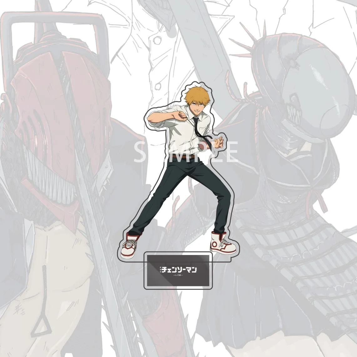 15 سنتيمتر أنيمي بالمنشار رجل الاكريليك الدائمة نموذج لجسم ماكيما قوة آكي الملاك Reze Denji سطح المكتب رف الكتب الديكور مروحة هدية #5