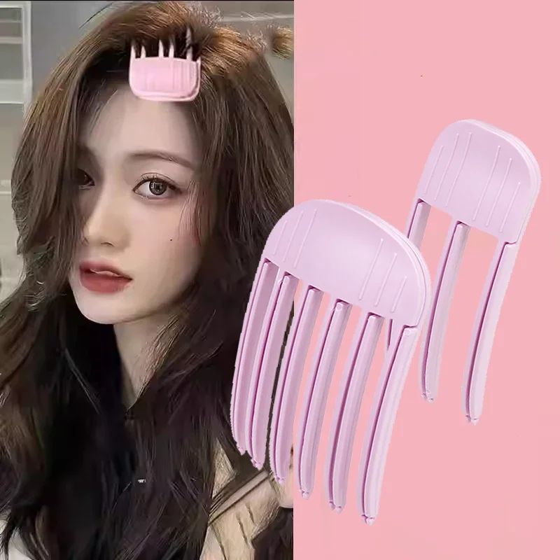 Fluffy Hairpin Curling Bangs Hair Clips Comb Hair Roots Volumizing Clips Women Curling Fixed Shape Clips Volume Hair Roller Tool