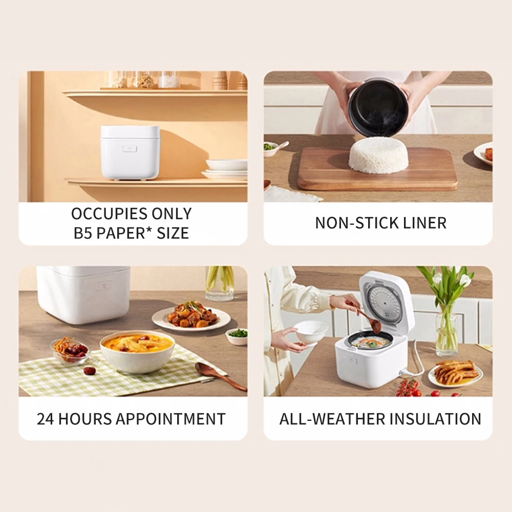 الأصلي Xiaomi Mijia الذكية جهاز طهي الأرز Mini 2 1.5L وعاء الطبخ الكهربائي أواني متعددة الوظائف لأجهزة المطبخ MiHome App #5