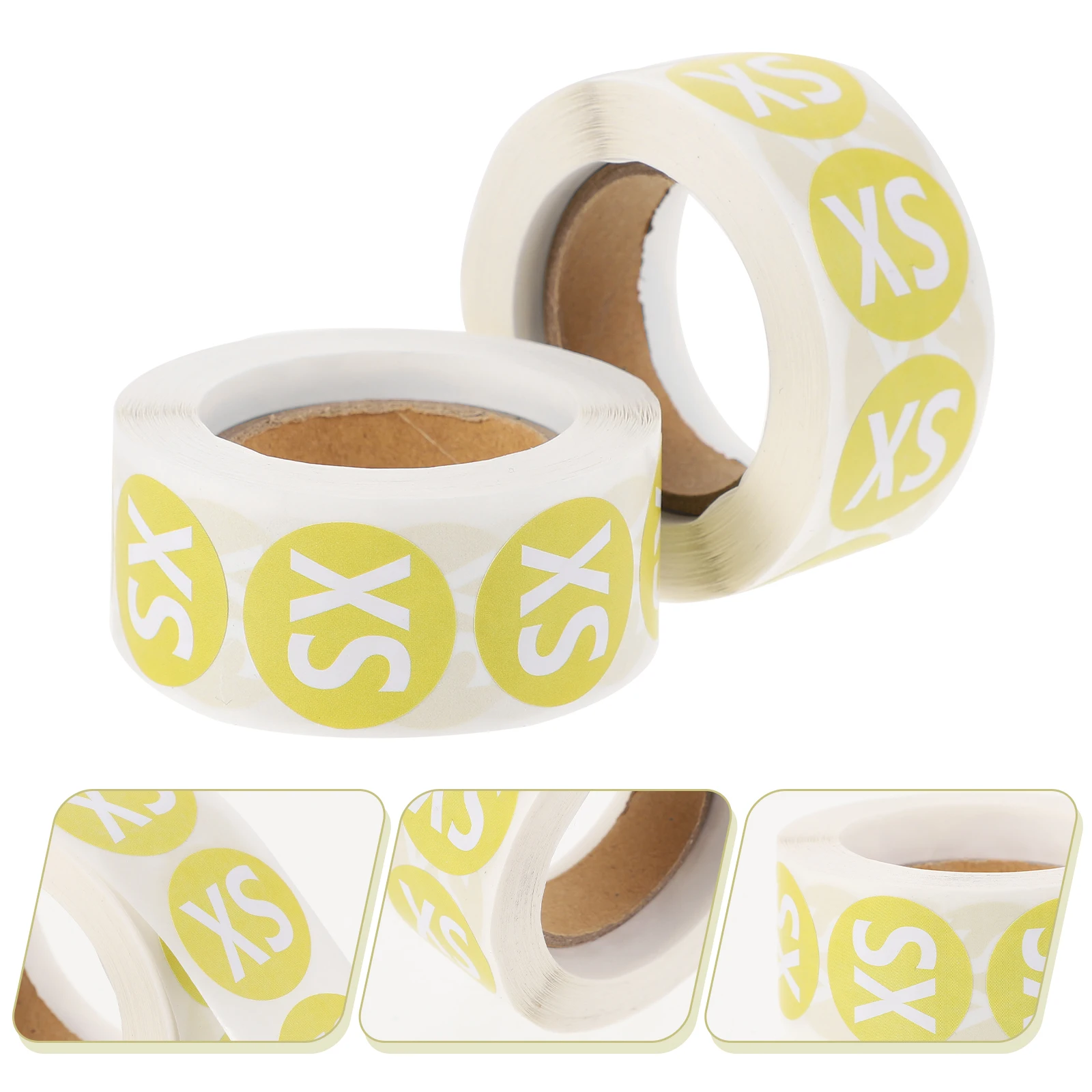 2 Rolls Round Clothing Size Stickers Self Adhesive Multi Functional Labels Baby Colorful Sufficient Sizes Fits Gloves