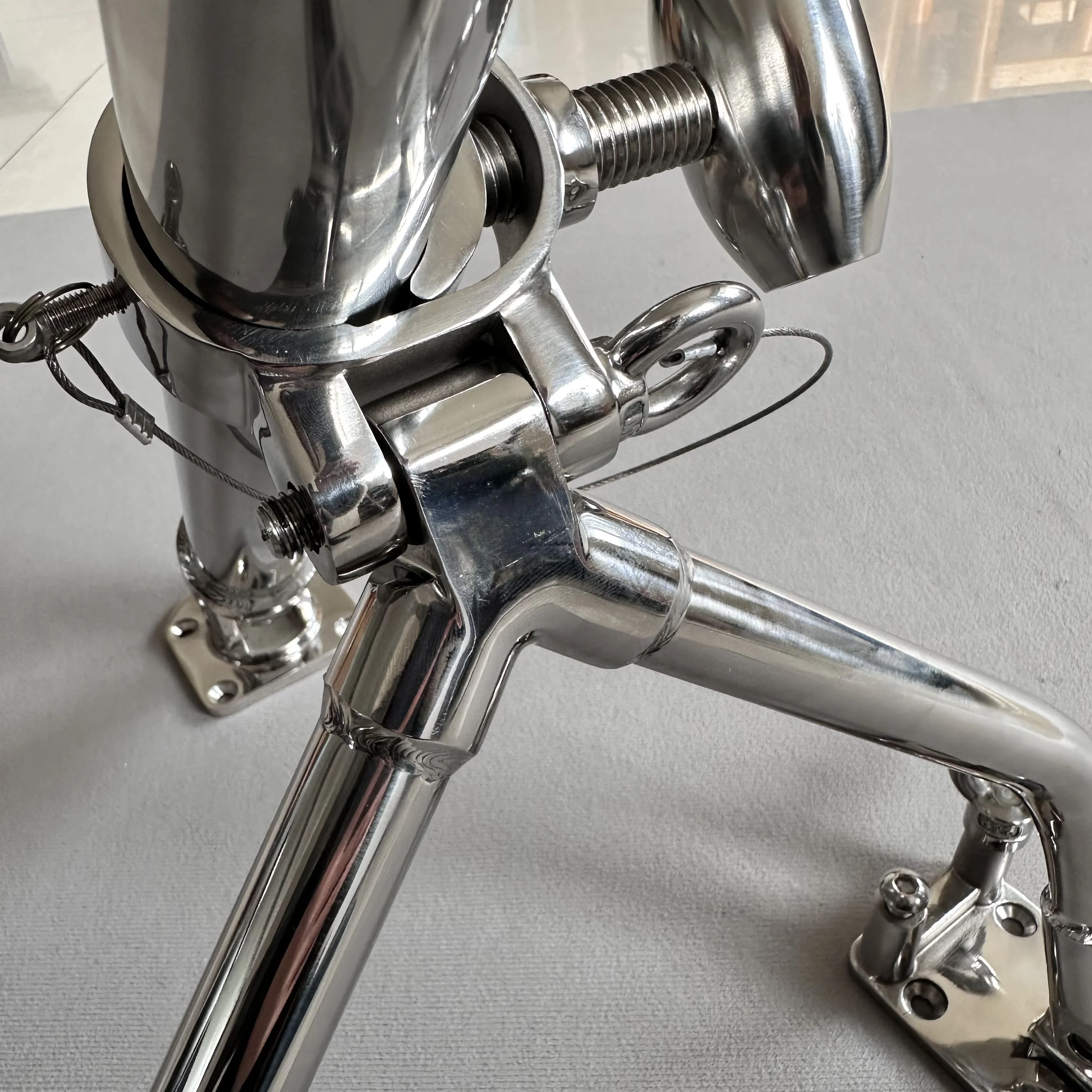 マリンハードウェアアクセサリー ステンレス製調整可能ブラケット 釣り竿ホルダー アウトリガーロッドホルダー