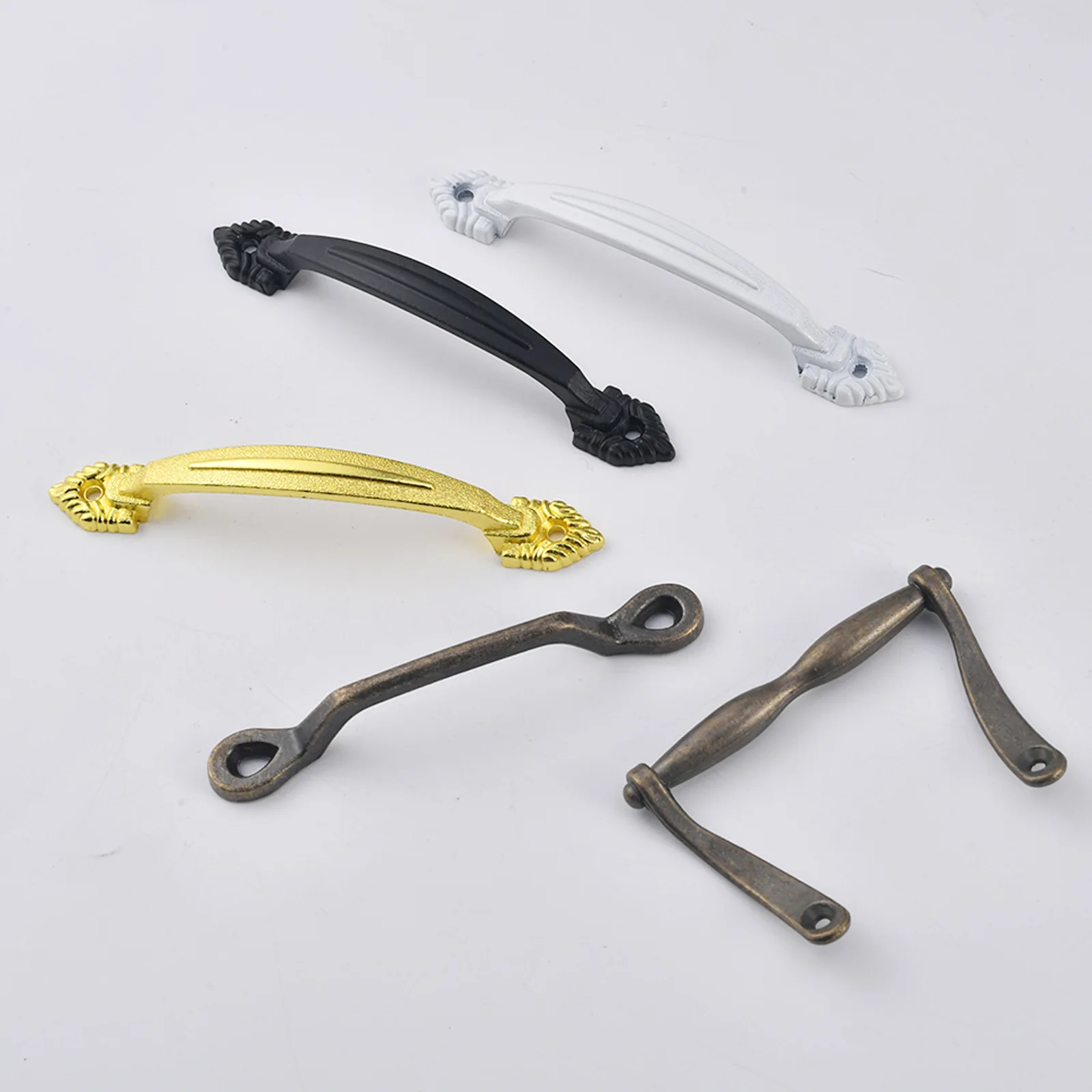 Wholesale directly from the manufacturer black zinc alloy handle, cabinet wardrobe door handle, furniture hardware accessories