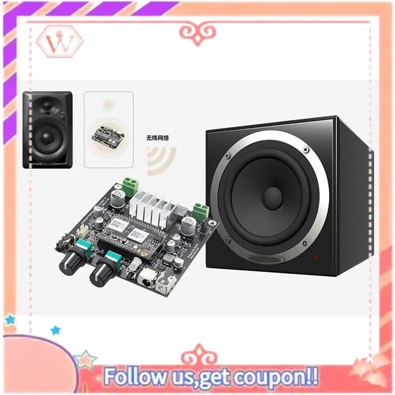

Upgraded Up2stream Amp Sub Multiroom Amplifier Wifi Audio Wireless Amplifier Board 2.1 Channel Subwoofer Speakers Amplifier