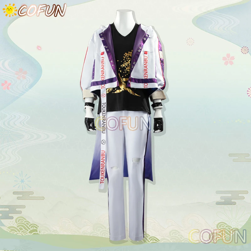 COFUN [Customized] Game Touken Ranbu Tsurumaru Kuninaga Cosplay Costume Halloween outfits Men New Suit Uniform